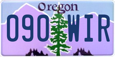 OR license plate 090WIR