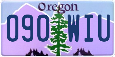 OR license plate 090WIU