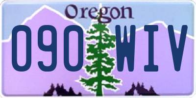 OR license plate 090WIV