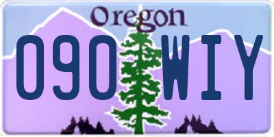 OR license plate 090WIY