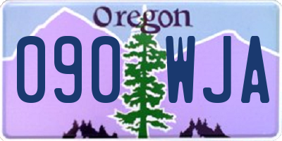 OR license plate 090WJA