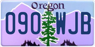 OR license plate 090WJB