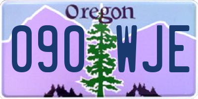 OR license plate 090WJE