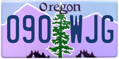 OR license plate 090WJG