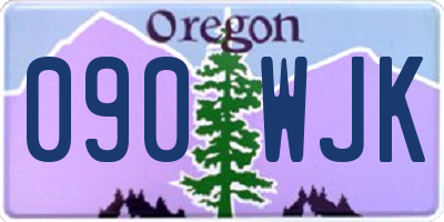 OR license plate 090WJK
