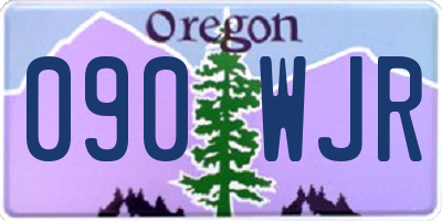 OR license plate 090WJR