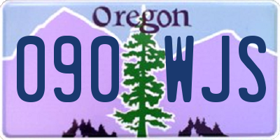 OR license plate 090WJS