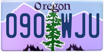 OR license plate 090WJU