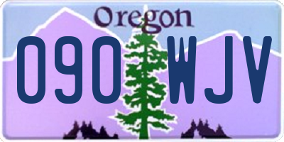 OR license plate 090WJV