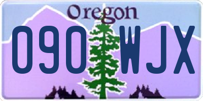 OR license plate 090WJX