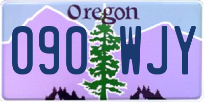 OR license plate 090WJY