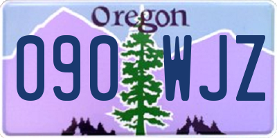 OR license plate 090WJZ