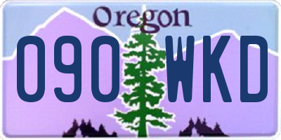 OR license plate 090WKD