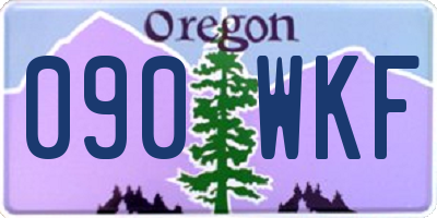 OR license plate 090WKF