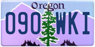 OR license plate 090WKI