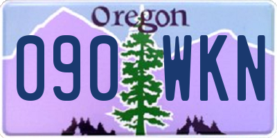 OR license plate 090WKN
