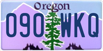 OR license plate 090WKQ