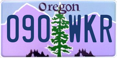 OR license plate 090WKR