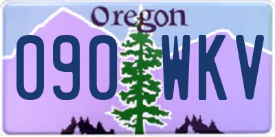 OR license plate 090WKV