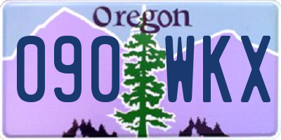 OR license plate 090WKX