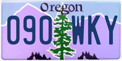 OR license plate 090WKY