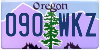 OR license plate 090WKZ
