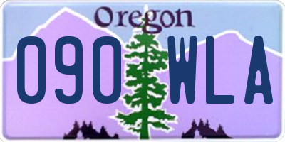 OR license plate 090WLA
