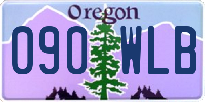 OR license plate 090WLB