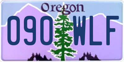 OR license plate 090WLF