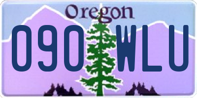OR license plate 090WLU