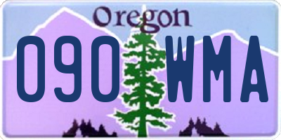 OR license plate 090WMA