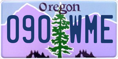 OR license plate 090WME