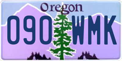 OR license plate 090WMK