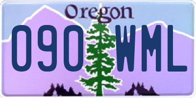 OR license plate 090WML