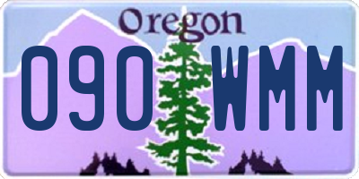 OR license plate 090WMM