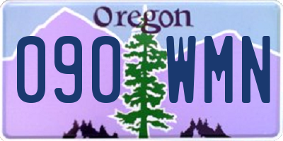 OR license plate 090WMN