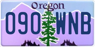 OR license plate 090WNB