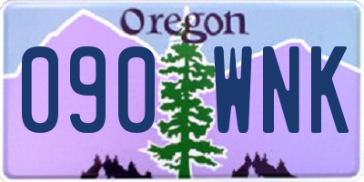 OR license plate 090WNK