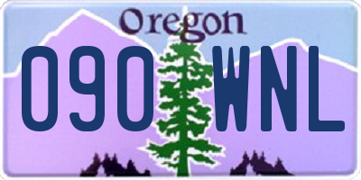 OR license plate 090WNL