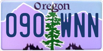 OR license plate 090WNN