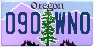 OR license plate 090WNO
