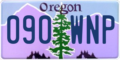 OR license plate 090WNP
