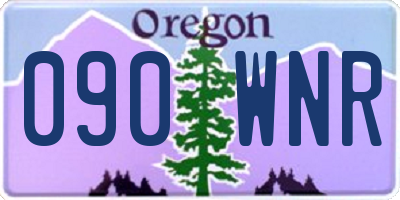 OR license plate 090WNR