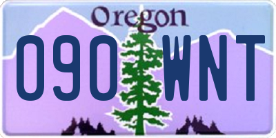 OR license plate 090WNT