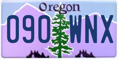 OR license plate 090WNX