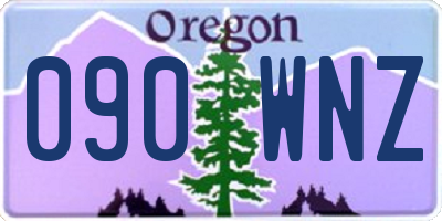 OR license plate 090WNZ