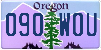 OR license plate 090WOU
