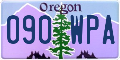 OR license plate 090WPA