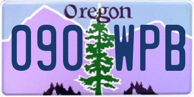 OR license plate 090WPB