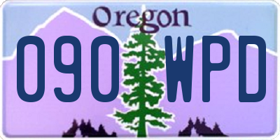 OR license plate 090WPD